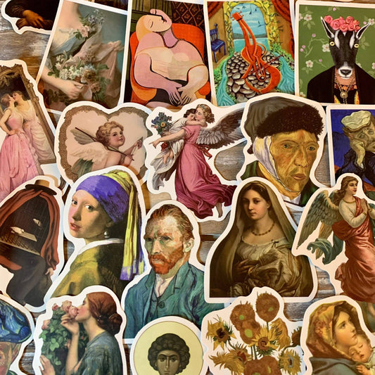 Random Art Sticker