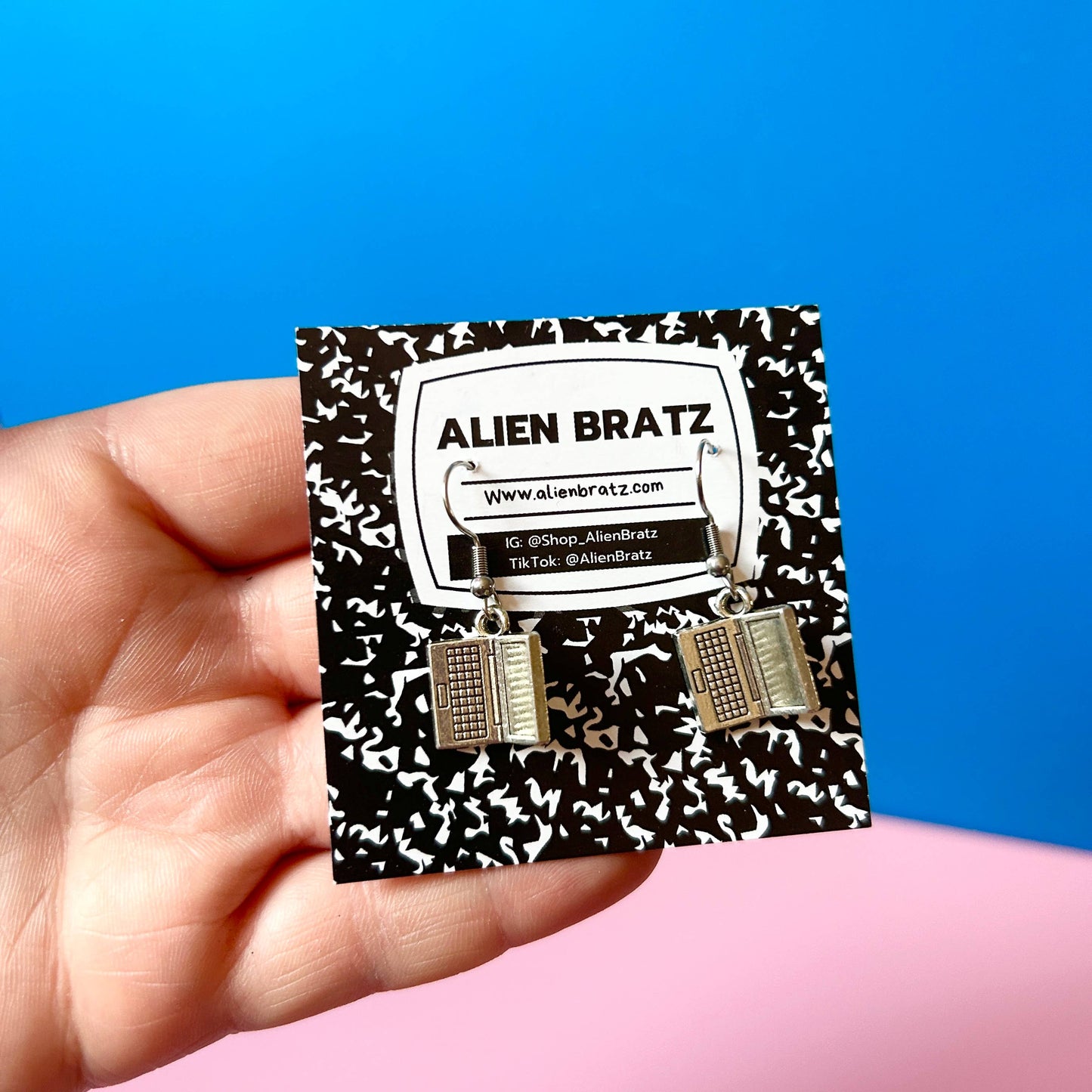 Silver Computer Earrings