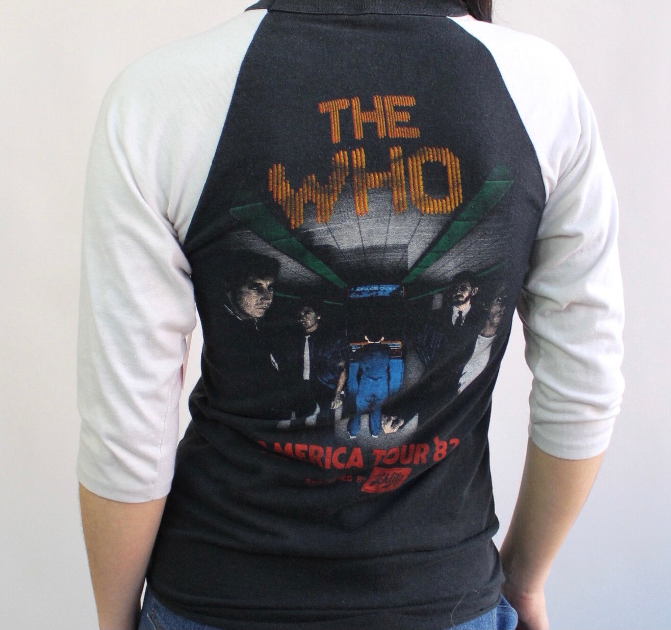 80s The Who American Tour 82 Raglan Band Tee