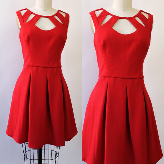 Y2K Betsey Johnson Lipstick Cage Dress