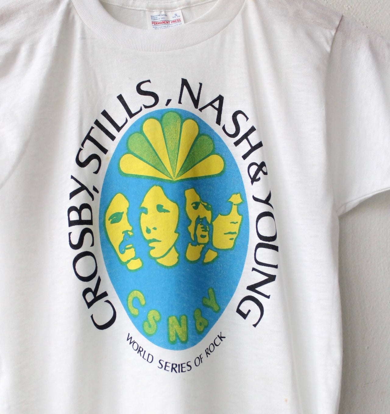 70s Crosby Stills Nash & Young World Series of Rock Tee