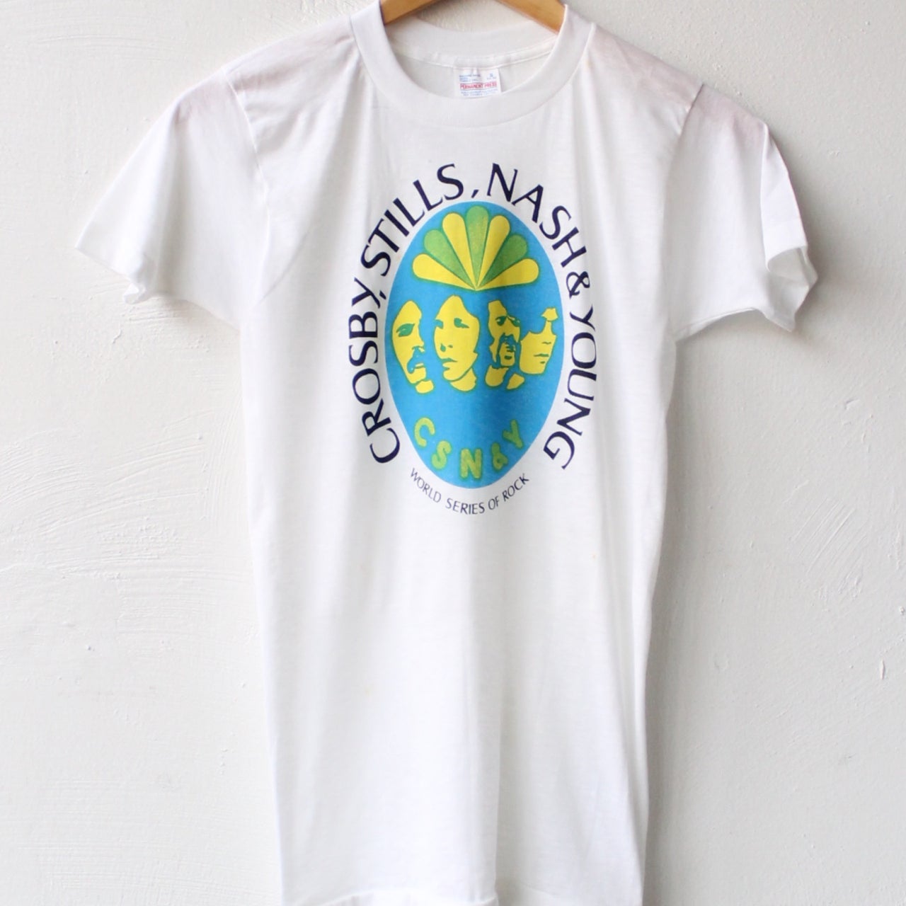 70s Crosby Stills Nash & Young World Series of Rock Tee