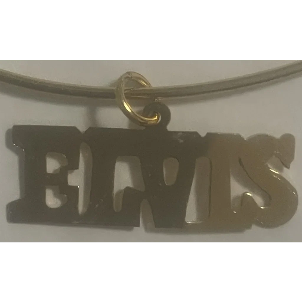 70s Deadstock Gold Elvis Choker Necklace