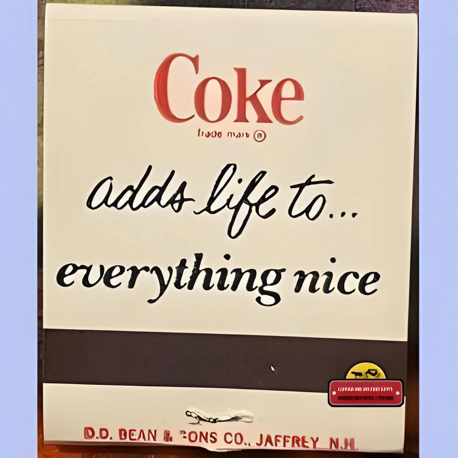 70s Deadstock Coca Cola Matchbook